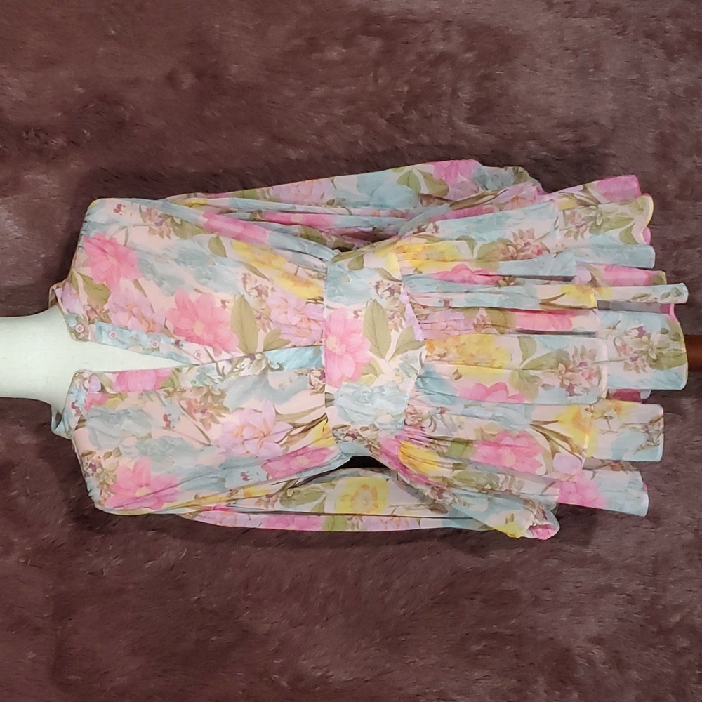 Olivaceous Floral Mini Dress